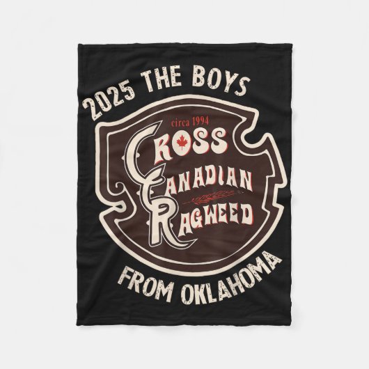 Cross Canadian Ragweed de jongens uit Oklahoma Con Fleece Deken (Voorkant)
