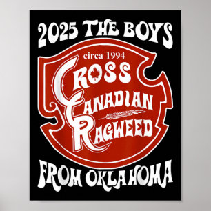Cross Canadian Ragweed de jongens uit Oklahoma Con Poster