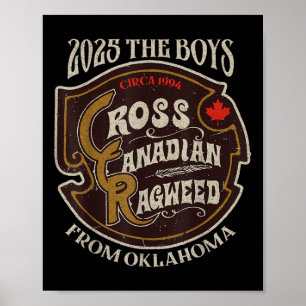 Cross Canadian Ragweed de jongens uit Oklahoma Con Poster