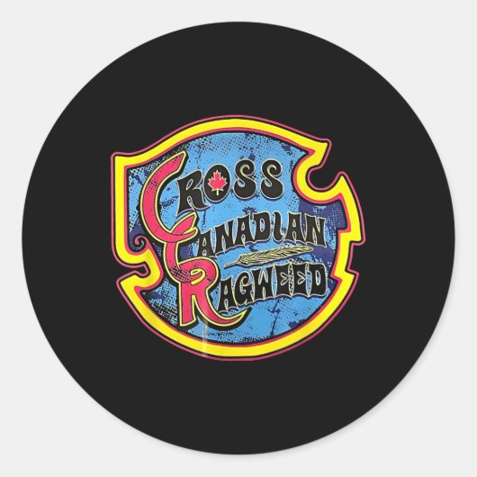 Cross Canadian Ragweed  Ronde Sticker (Voorkant)