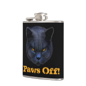 Cross Cat zegt dat Paws uit is. Heupfles (Links)
