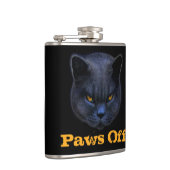 Cross Cat zegt dat Paws uit is. Heupfles (Rechts)