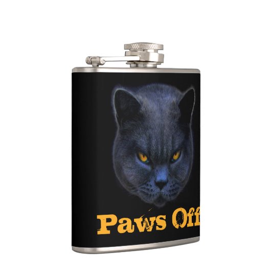 Cross Cat zegt dat Paws uit is. Heupfles (Rechts)