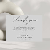 Cross Catholic Funeral Memorial Grey Dank u Kaart