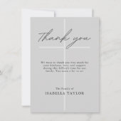 Cross Catholic Memorial Foto Grijs Dank u Kaart (Voorkant)