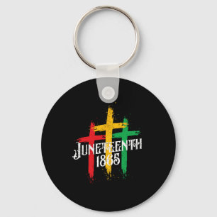Cross Christelijk Afrikaans Zwart Vrijheidsdag 186 Sleutelhanger
