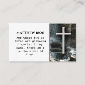 Cross-Christelijk BIBLE Verse Visitekaartje
