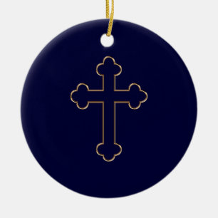 Cross - Christelijk versiering Keramisch Ornament
