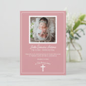 Cross Christelijke Baby Memorial Uitvaart Kaart (Staand voorkant)