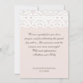 Cross Christian Baptism Photo Thank You Card Bedankkaart (Achterkant)