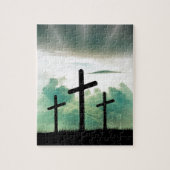 Cross Christus Faith God Jesus Clouds Sun Light Legpuzzel (Verticaal)