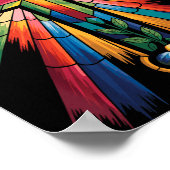 Cross Colorful Christian Religous  Poster (Hoek)