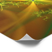 Cross Cool Abstracte Fine Fractal Art Poster (Hoek)