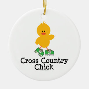 Cross Country Chick Ornament
