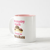 Cross-country Coach (Funny) Gift Tweekleurige Koffiemok (Voorkant links)