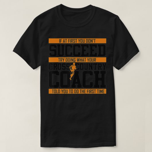 Cross Country Coach track running gift for men wom T-shirt (Design voorkant)