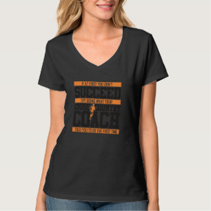 Cross Country Coach Track Running voor Mannen Vrou T-shirt