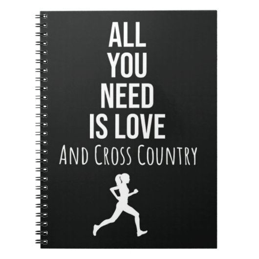 Cross Country Gifts Runner Offerte Track en veld Notitieboek (Voorkant)