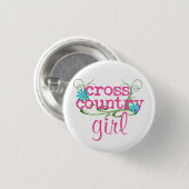 Cross Country Girl PINK Button (Voorkant /achterkant)