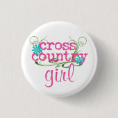 Cross Country Girl PINK Button (Voorkant)