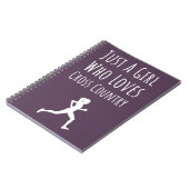 Cross Country Girls Gifts Running Runner voor kind Notitieboek (Linkerzijde)