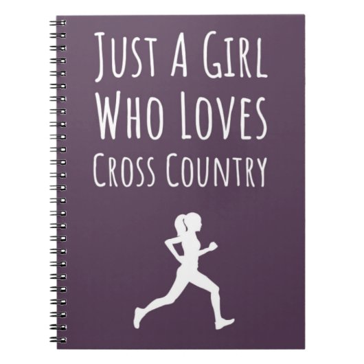 Cross Country Girls Gifts Running Runner voor kind Notitieboek (Voorkant)