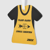 Cross Country Gold Sport Jersey met foto Ornament (voorkant)