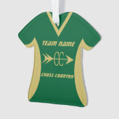 Cross Country Gold Sport Jersey Ornament (voorkant)