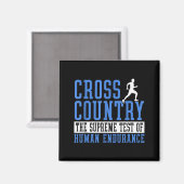 Cross Country hardloop motivatie Magneet (Voorkant / Achterkant)