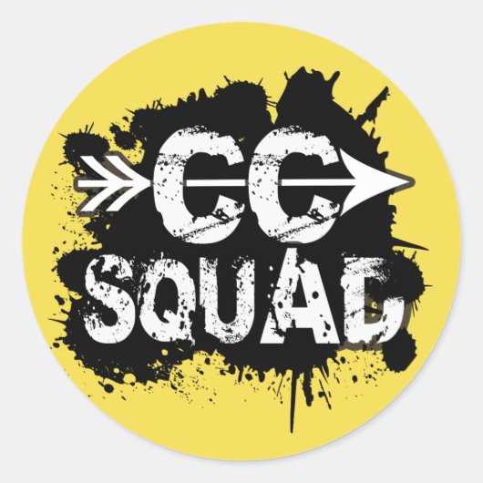 Cross Country Hardloop Team Stickers (Voorkant)