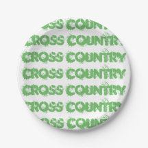 Cross Country hardloopfeest Supplies papieren bord