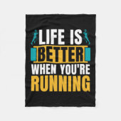 Cross country hardlopen is beter wanneer atletisch fleece deken (Voorkant)