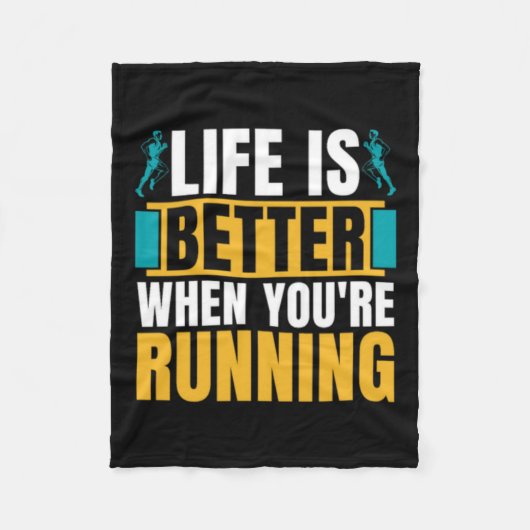 Cross country hardlopen is beter wanneer atletisch fleece deken (Voorkant)