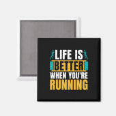 Cross country hardlopen is beter wanneer atletisch magneet (Voorkant / Achterkant)