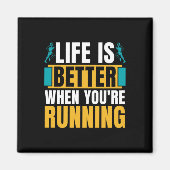 Cross country hardlopen is beter wanneer atletisch magneet (Voorkant)