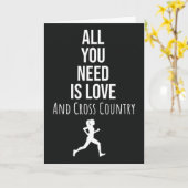 Cross Country Hardlopen Kaarten Hardloper Fitness  (Gele Bloem)