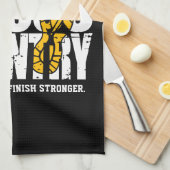 Cross Country hardloper hardloopteam speler Theedoek (Quarter Fold)