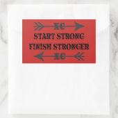 Cross Country Hardloper Sterke Stickers (Tas)