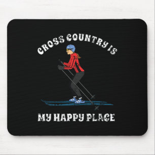 Cross Country is mijn favoriete plek voor skiliefh Muismat