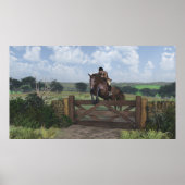 Cross Country - Jumping Horse Print (Voorkant)