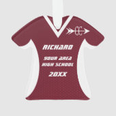 Cross Country Maroon Sport Jersey Ornament (achterkant)
