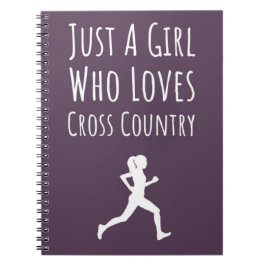 Cross Country Meisjes Cadeaus Hardlopen Hardloper Notitieboek