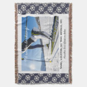 Cross-country Nordic Skiing Custom Ski Foto Deken (Voorkant Verticaal)