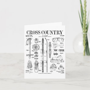 Cross Country Nordic Skiing Ski  Patent Ski Kaart