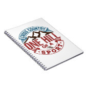 Cross-country One Hill of a Sport Notitieboek (Rechterzijde)