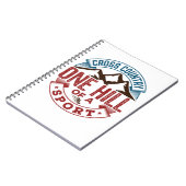 Cross-country One Hill of a Sport Notitieboek (Linkerzijde)