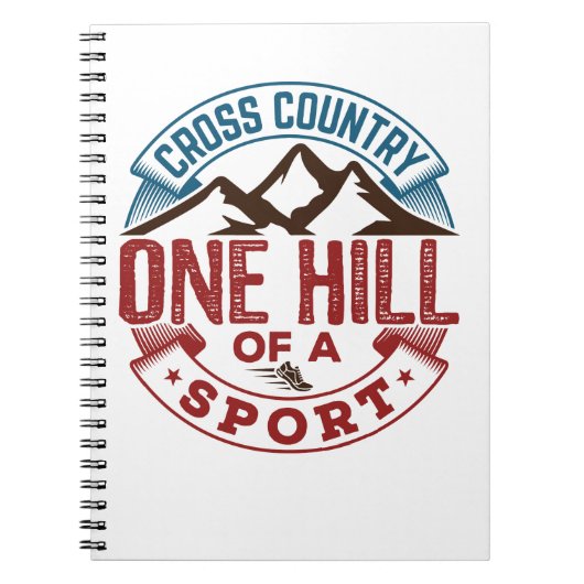 Cross-country One Hill of a Sport Notitieboek (Voorkant)