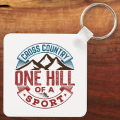 Cross-country One Hill of a Sport Sleutelhanger (Achterkant)