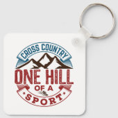 Cross-country One Hill of a Sport Sleutelhanger (Achterkant)