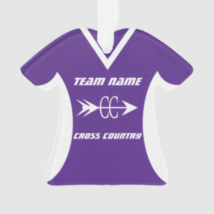 Cross Country Paarse Sport Jersey Foto Ornament